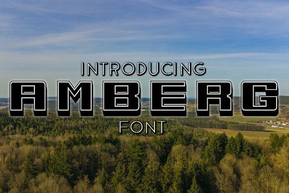 Amberg: A 3D Display Font for Bold Web Designs
