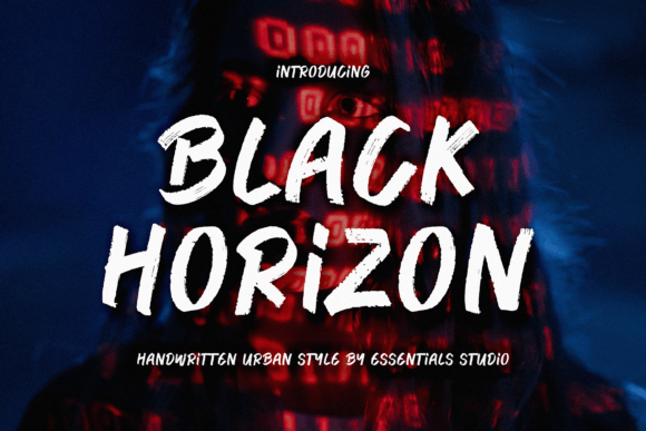 Black Horizon: A Modern Display Font for Web Design
