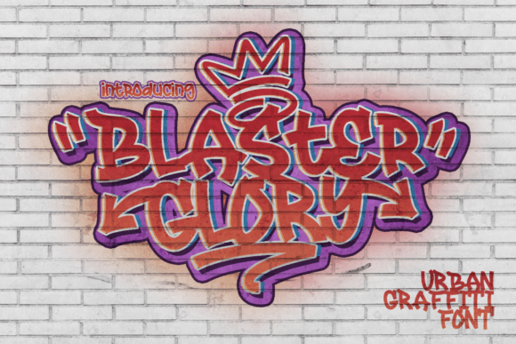 Blaster Glory: A Cool Display Font for Trendy Web Designs