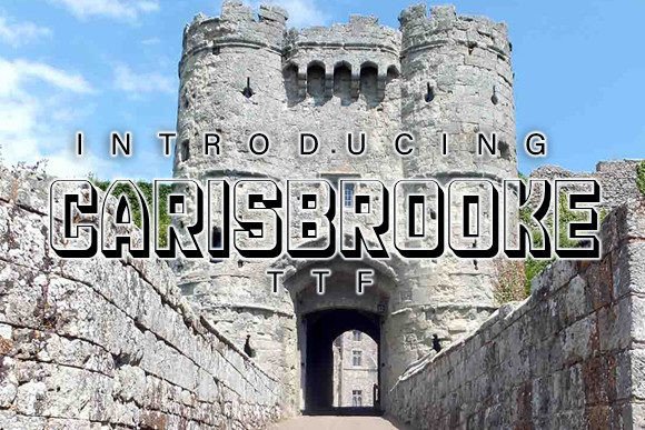 Carisbrooke: A 3D Typeface for Modern Web Design