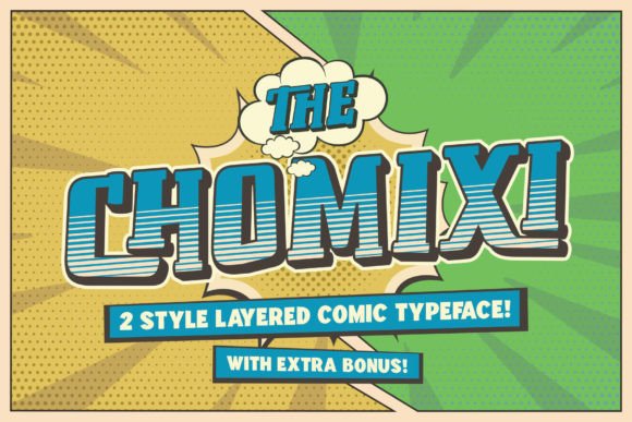 Chomoxi: The Bold Comic Display Font for Standout Web Design