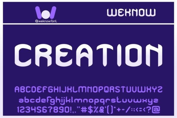 Creation Font for Modern Editorial Design