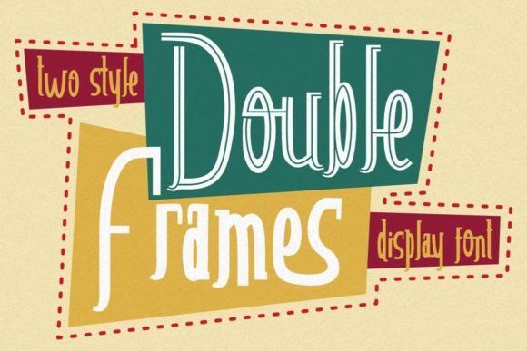 Double Frames: A Fun Display Font for Creative Product Makers