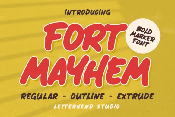 Fort Mayhem: A Dynamic Display Font for Bold Campaigns