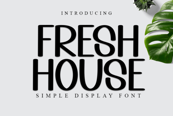 Fresh House: A Modern Handwritten Display Font for Web Design