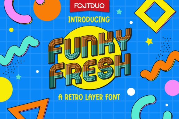 Funky Fresh: The Retro Display Font for Bold Brand Identity