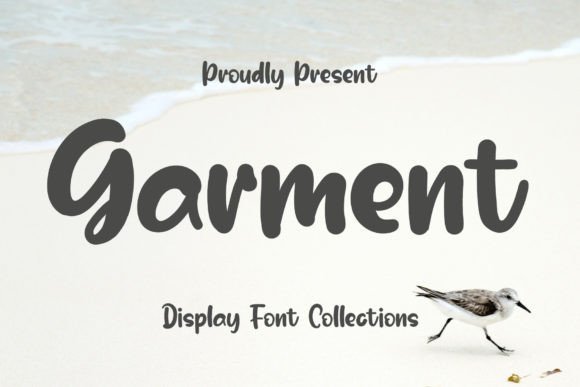 Garment Display Font for Handmade Crafts and Printables