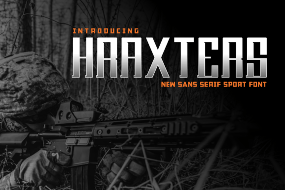 Hraxters: A Modern Display Font for Creative Makers