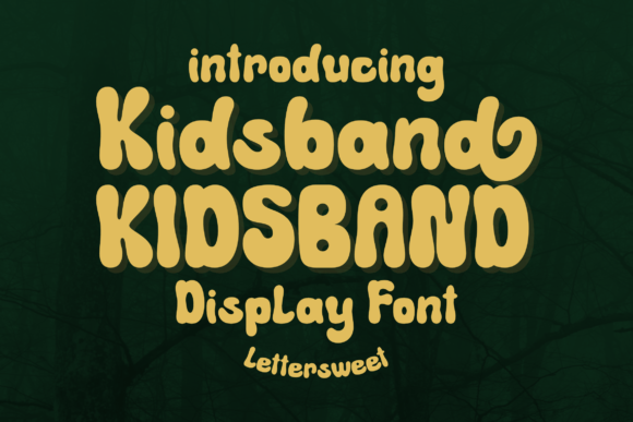 Kidsband: A Playful Display Font for Creative Projects