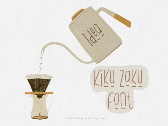 Kiku Zaku Font for Playful Branding and Digital Creativity