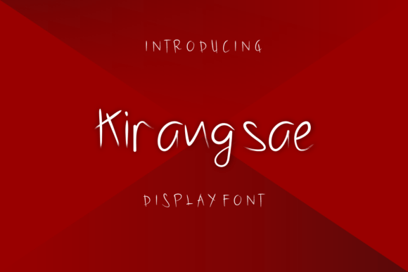 Kirangsae: A Handwritten Display Font for Editorial Design