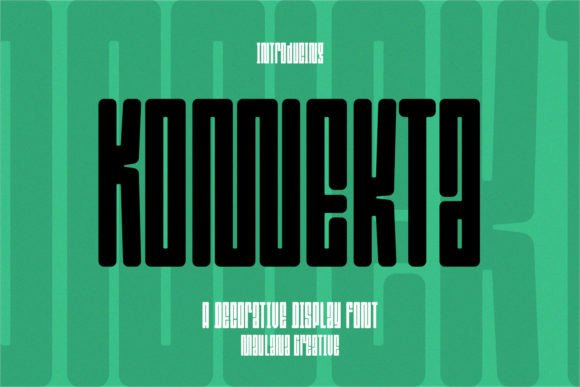 Konnekta: A Fresh Display Font for Modern Branding