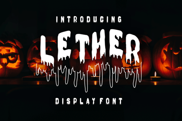 Lether: A Unique Display Font for Creative Product Design