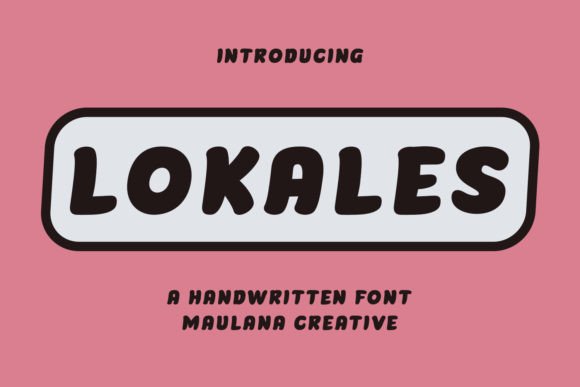 Lokales: A Handwritten Display Font for Editorial Elegance