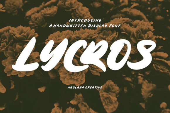Lycros: A Timeless Display Font for Creative Projects