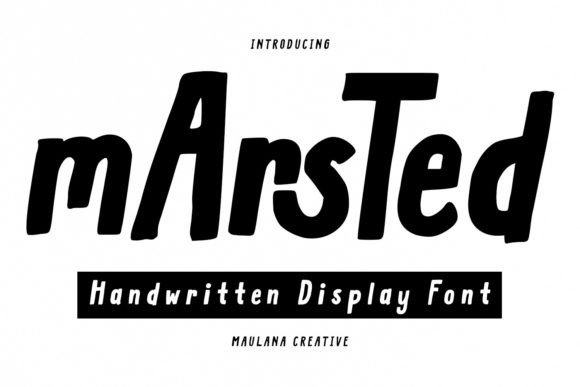 Marsted: The Casual Handwritten Display Font for Modern Editorial Design