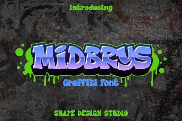 Midbrys: A Street Art-Inspired Display Font for Bold Branding