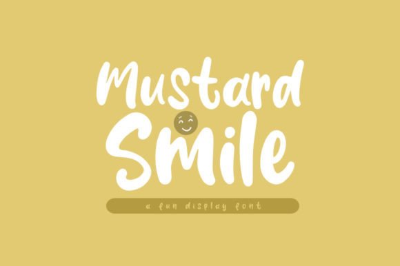 Mustard Smile: A Playful Display Font for Creative Projects