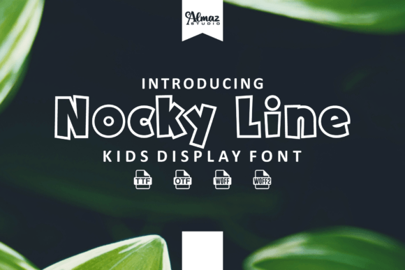 Nocky Line: The Perfect Creative Font for Fun Brand Identity