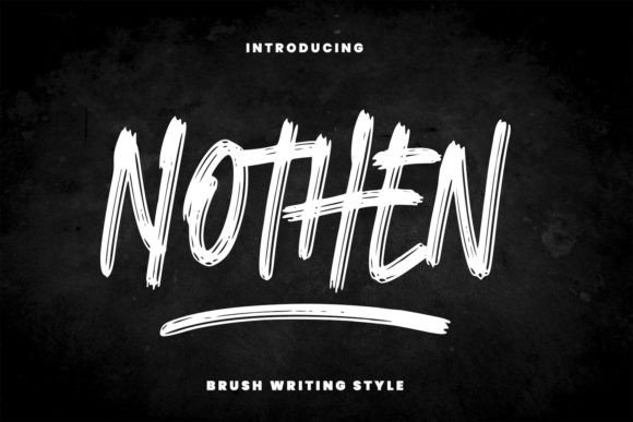 Nothen: A Modern Handwritten Font for Editorial Design