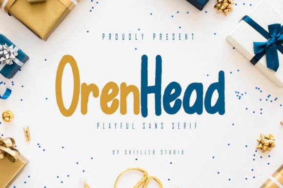 Orenhead Font for Playful Campaign Designs