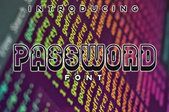 Password Font for Strong and Professional Branding