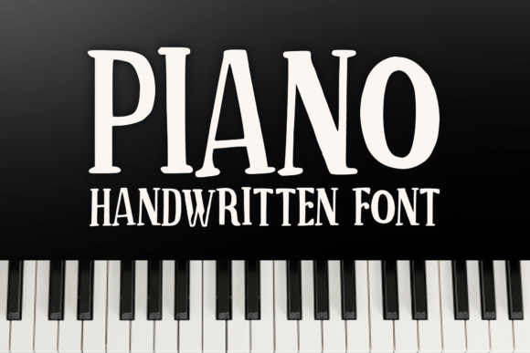 Piano: The Musical Handwritten Font for Creative Makers