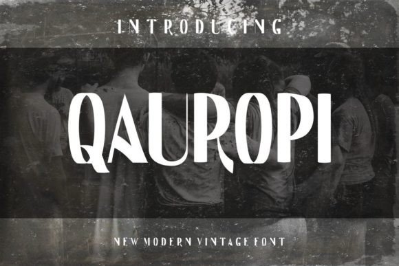 Qauropi: A Cool Display Font for Creative Publishing