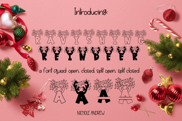 Ravishing Reindeer: A Premium Display Font for Small Business Branding