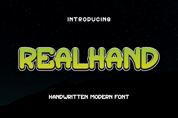 Realhand: A Bold Display Font for Impactful Branding
