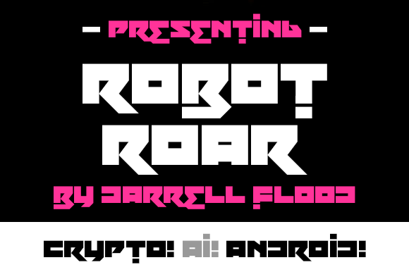 Robot Roar Font for Futuristic Branding Projects