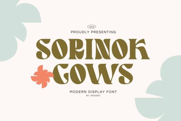 Sorinok Gows for Elegant Typography in Editorial Design
