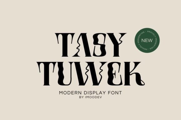 Tasy Tuwek: A Trendy Display Font for Bold Branding