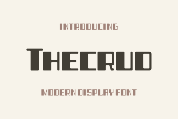 Thecrud: A Modern Display Font for Bold Brand Campaigns