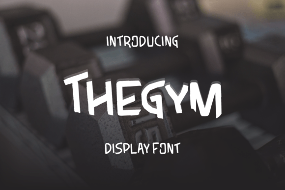 Thegym Display Font for Bold Editorial Design