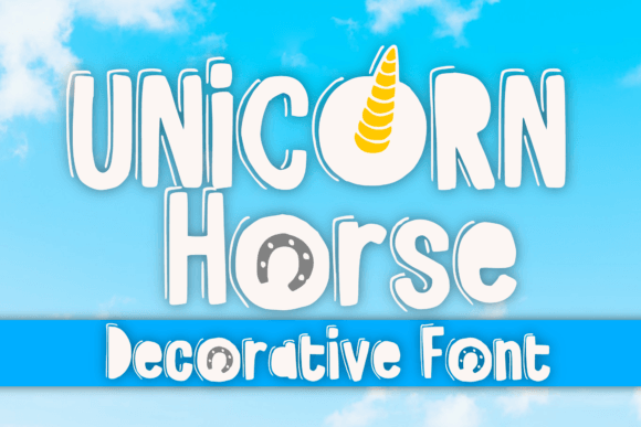 Unicorn Horse Font for Creative Web Design