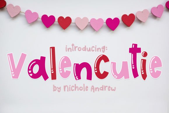 Valencutie: A Handwritten Display Font for Heartfelt Design