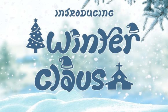 Winter Claus Font for Festive Handmade Creations