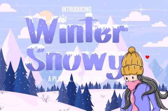 Winter Snowy Font for Festive Campaign Designs