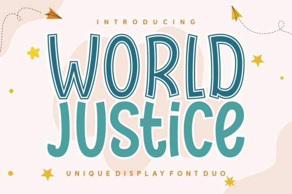 World Justice: A Playful Display Font for Creative Projects