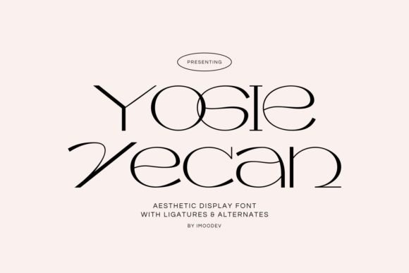 Yogie Vecan: A Skinny Display Font for Creative Makers